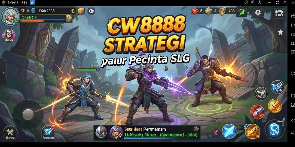 Tampilan menarik dari gameplay strategi CW8888.