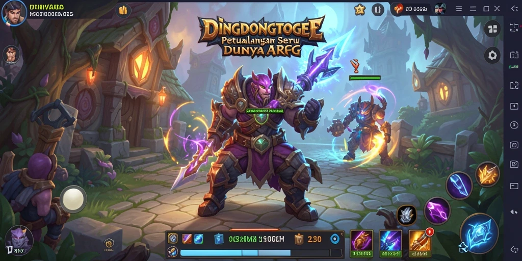 Tampilan gameplay ARPG yang seru dan mendebarkan.