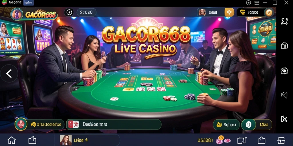 Tampilan gameplay menyenangkan di GACOR668 Live Casino.