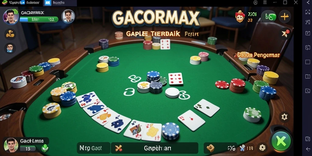 Tampilan gameplay menarik dari GACORMAX saat bermain Gaple.