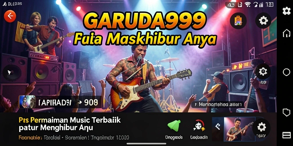 Screenshot gameplay GARUDA999 yang menunjukkan keseruan bermain musik.