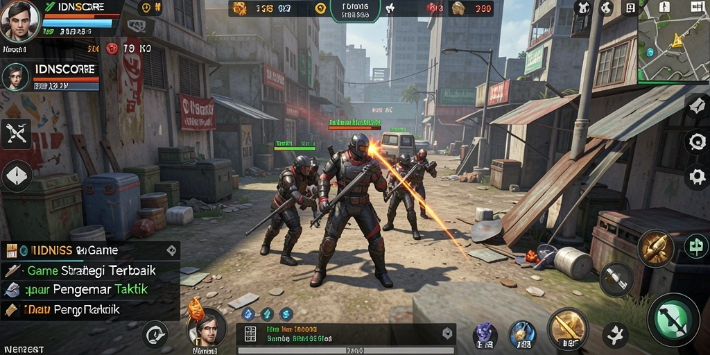 Tampilan gameplay IDNSCORE dengan elemen strategi yang mendalam.