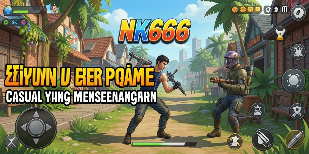 Tampilan gameplay NK666 yang menarik dan penuh warna.