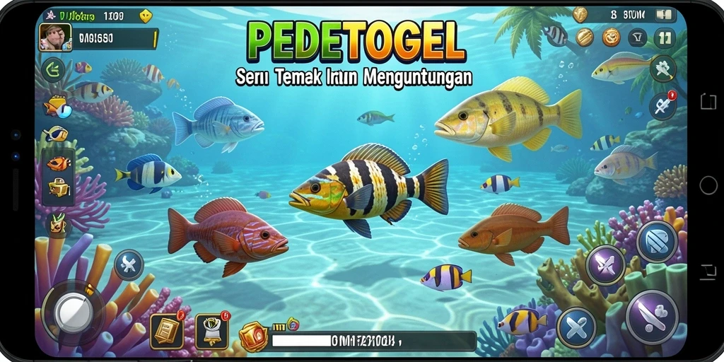 Gameplay seru PEDETOGEL saat memburu ikan.