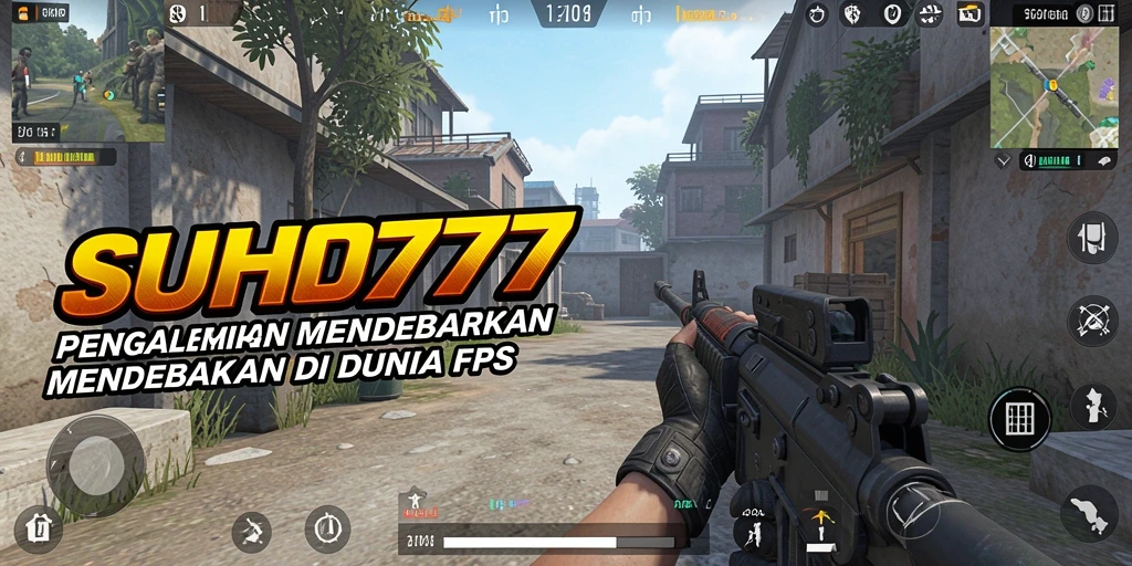 Screenshot gameplay SUHU777 menampilkan aksi seru di medan perang FPS.