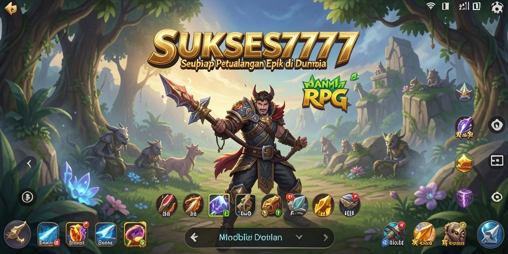 Tangkapan layar gameplay SUKSES777 menampilkan pertarungan seru dan karakter menawan.