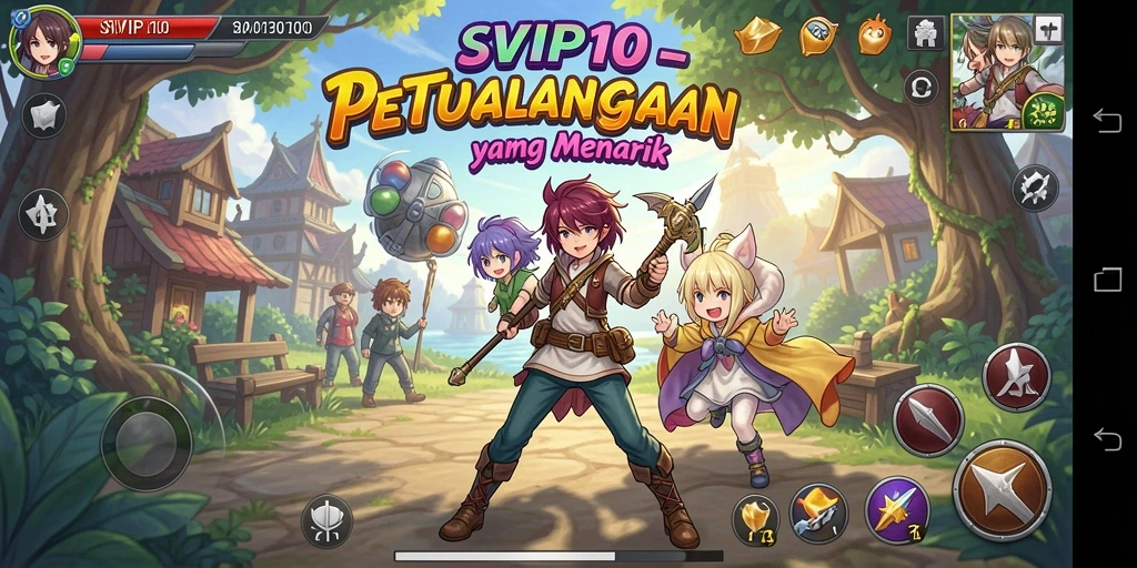 Tampilan dinamis dan karakter Anime yang memukau dalam SVIP10.