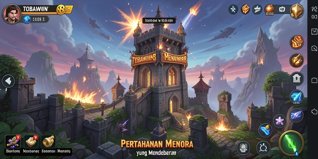 Tampilan gameplay menakjubkan dalam TOBAWIN88 yang penuh aksi.