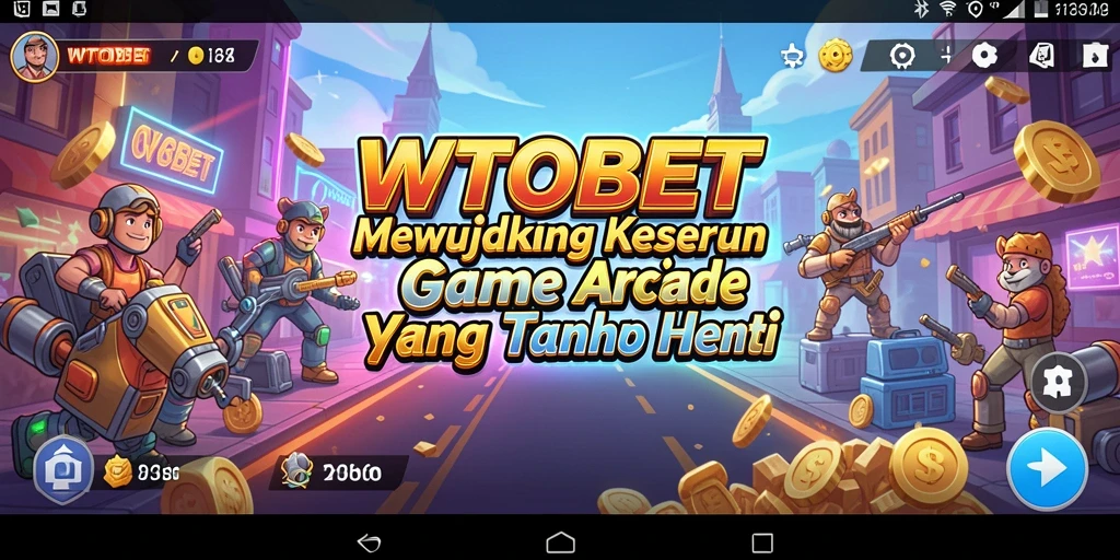 Screenshot utama WTOBET menampilkan aksi gameplay yang penuh tantangan.