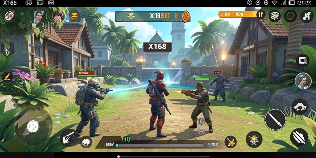 Gameplay X168 menunjukkan aksi seru dalam simulasi.